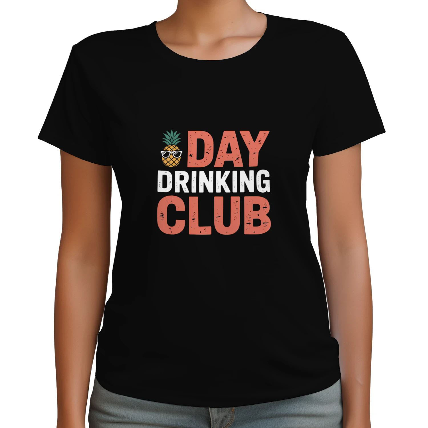 Day Drinking Club T-Shirt – Funny Pineapple Drinking Party Tee