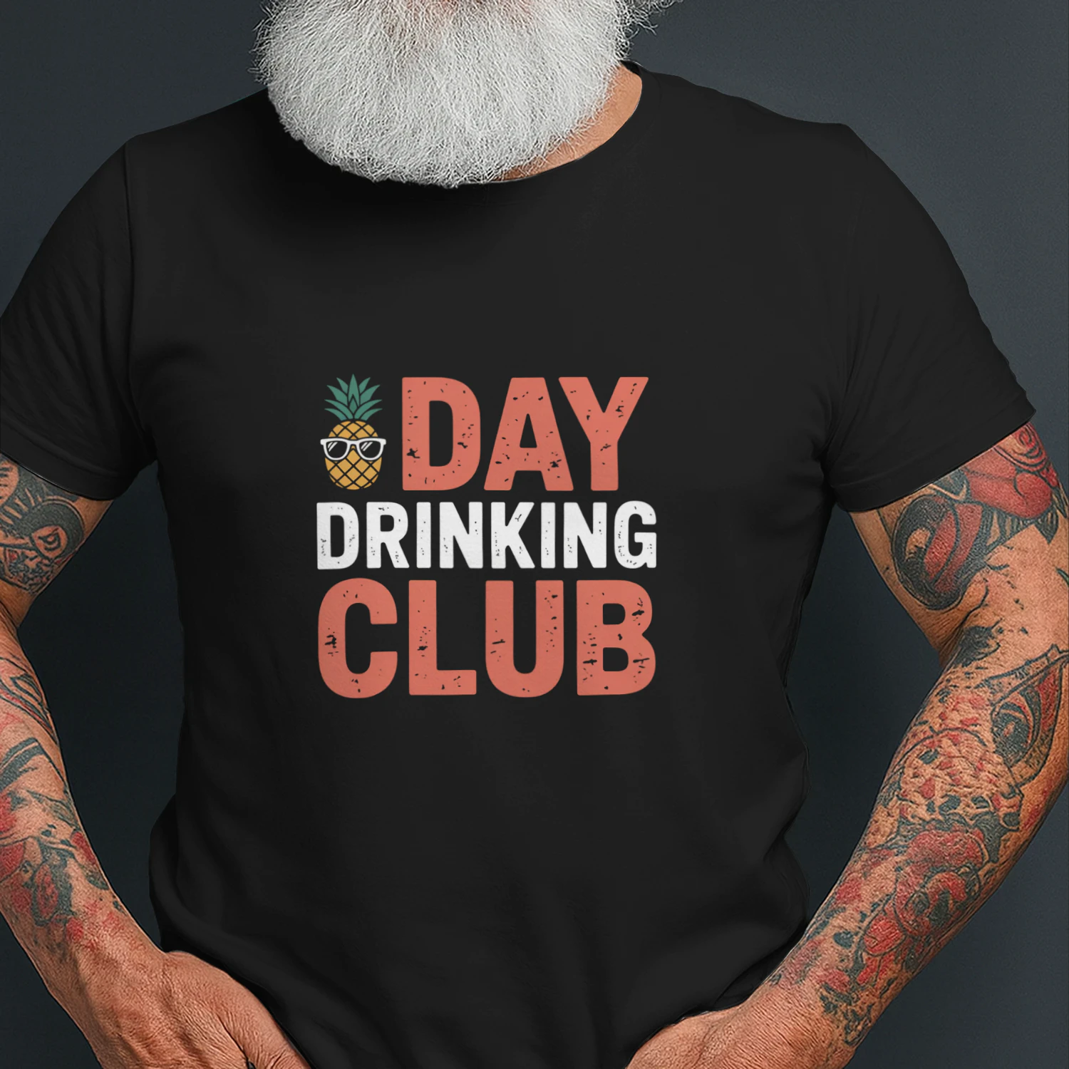 Day Drinking Club T-Shirt – Funny Pineapple Drinking Party Tee