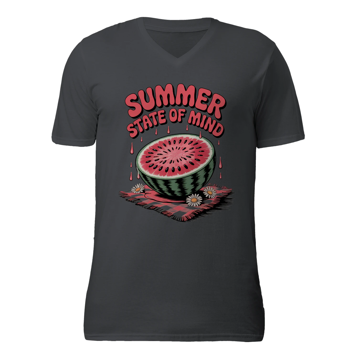 Summer State of Mind Watermelon T-Shirt – Cute Retro Summer Fruit Graphic Tee
