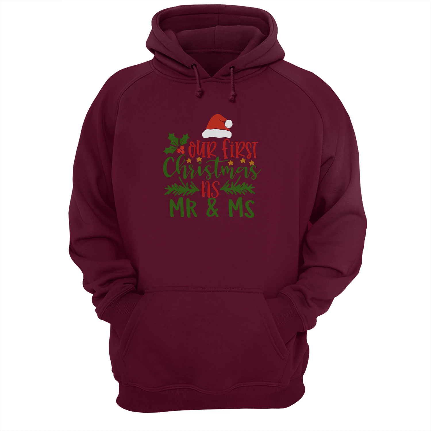 Our First Christmas as Mr & Mrs T-Shirt – Newlywed Holiday Couple Gift