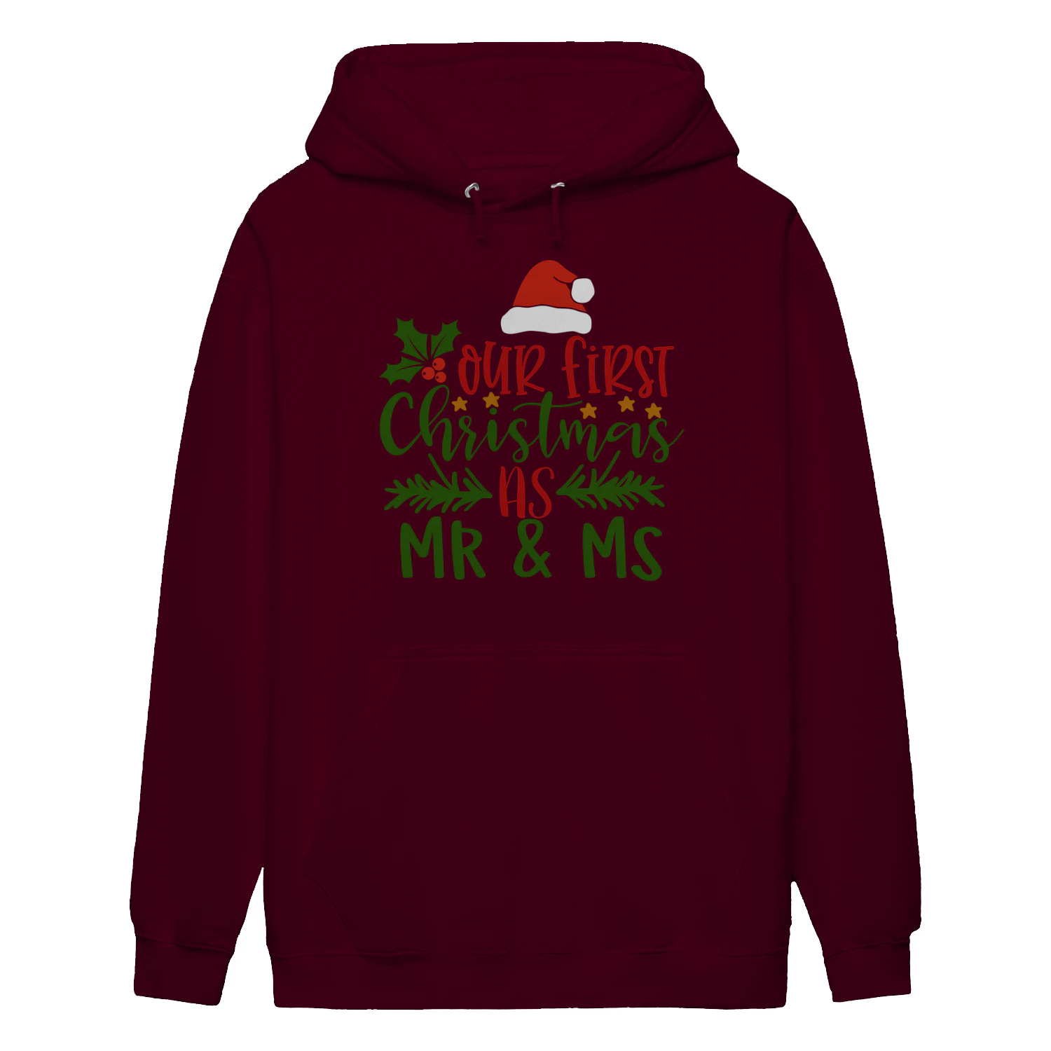 Our First Christmas as Mr & Mrs T-Shirt – Newlywed Holiday Couple Gift