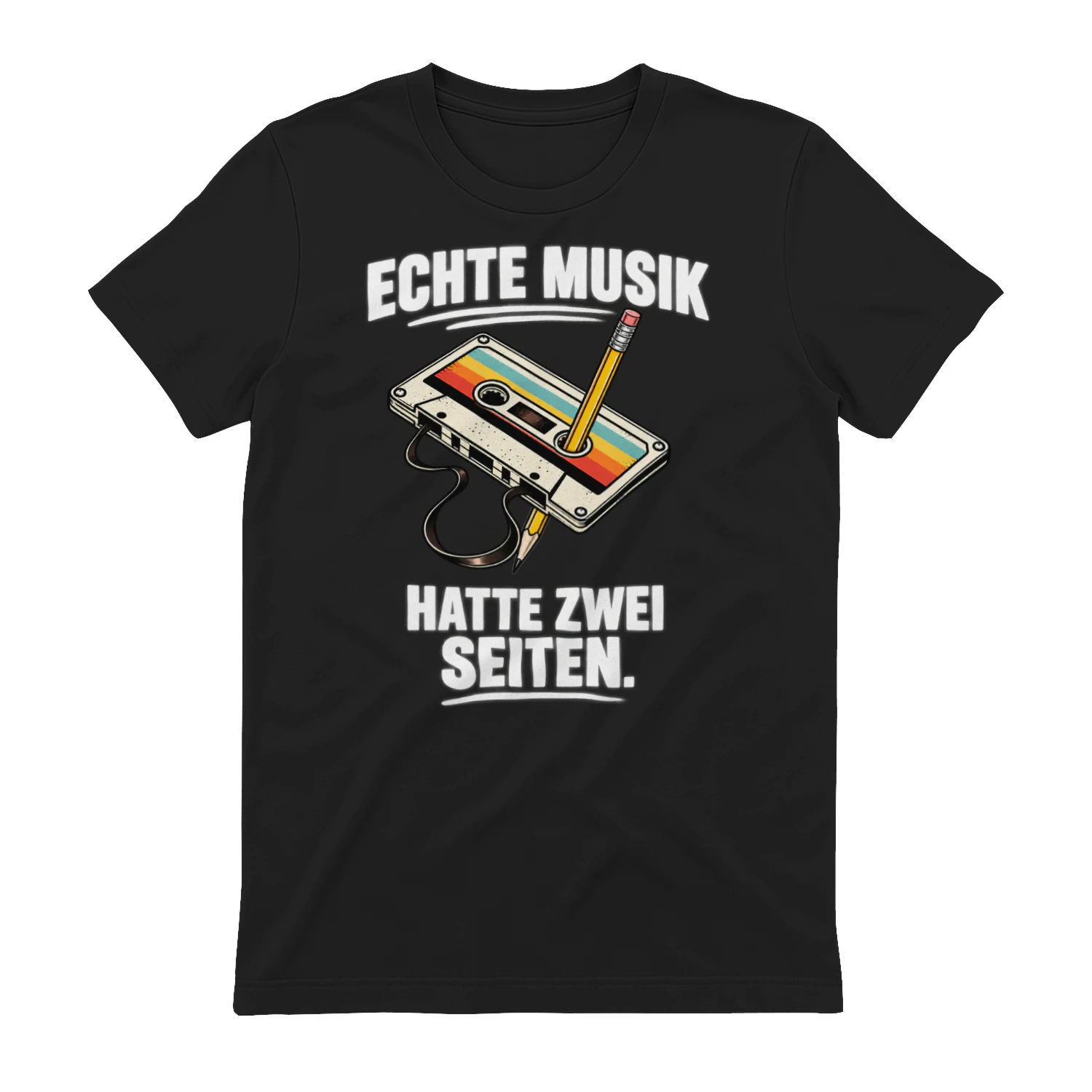 T-shirt - Echte Musik hatte zwei Seiten.