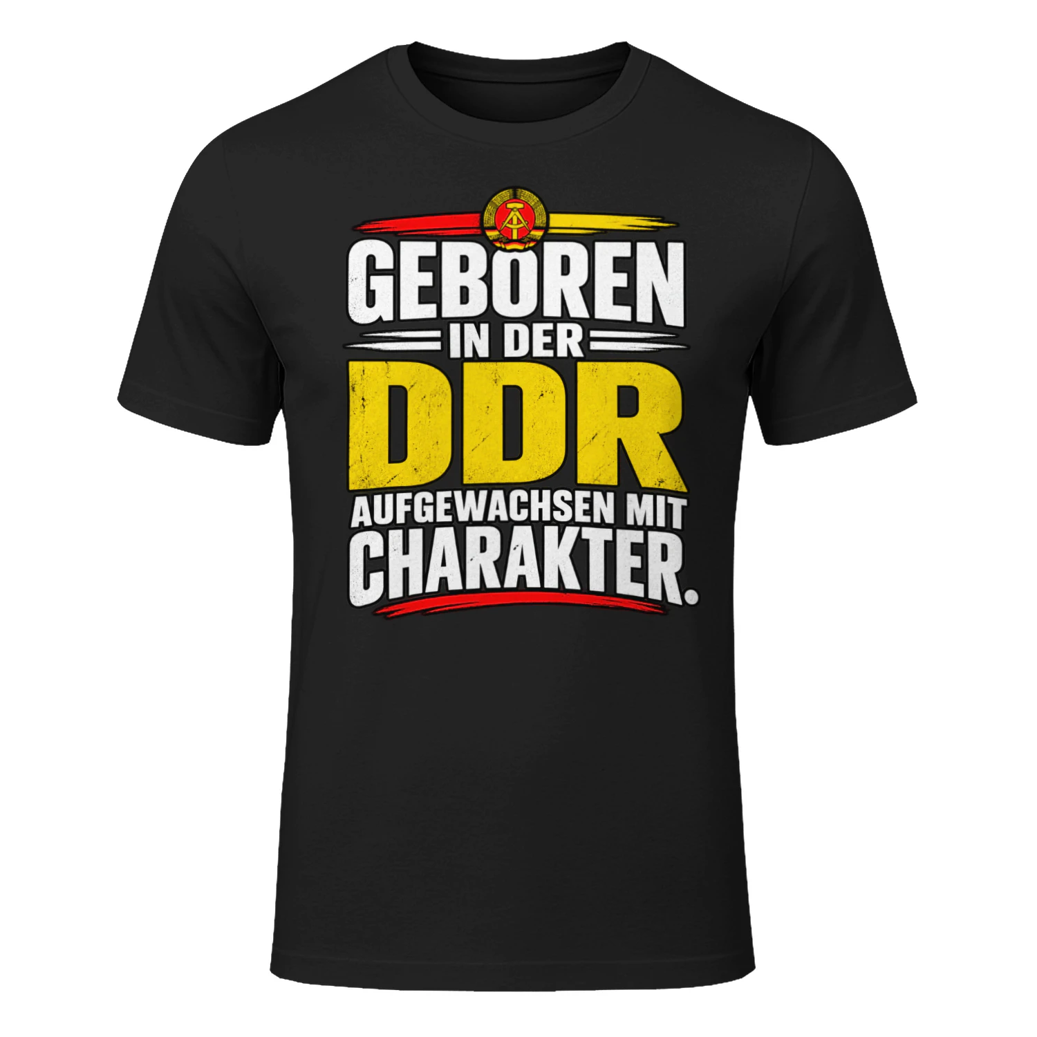 T-shirt - Geboren in der DDR. Aufgewachsen mit Charakter.