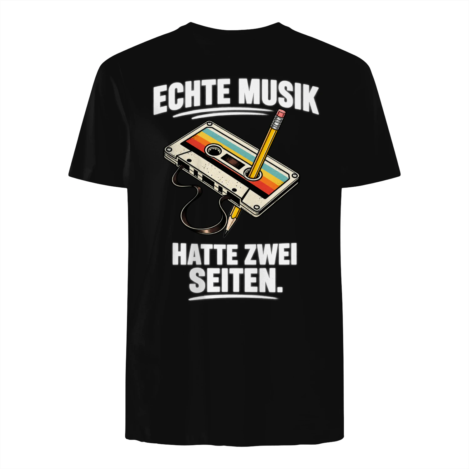 T-shirt - Echte Musik hatte zwei Seiten.