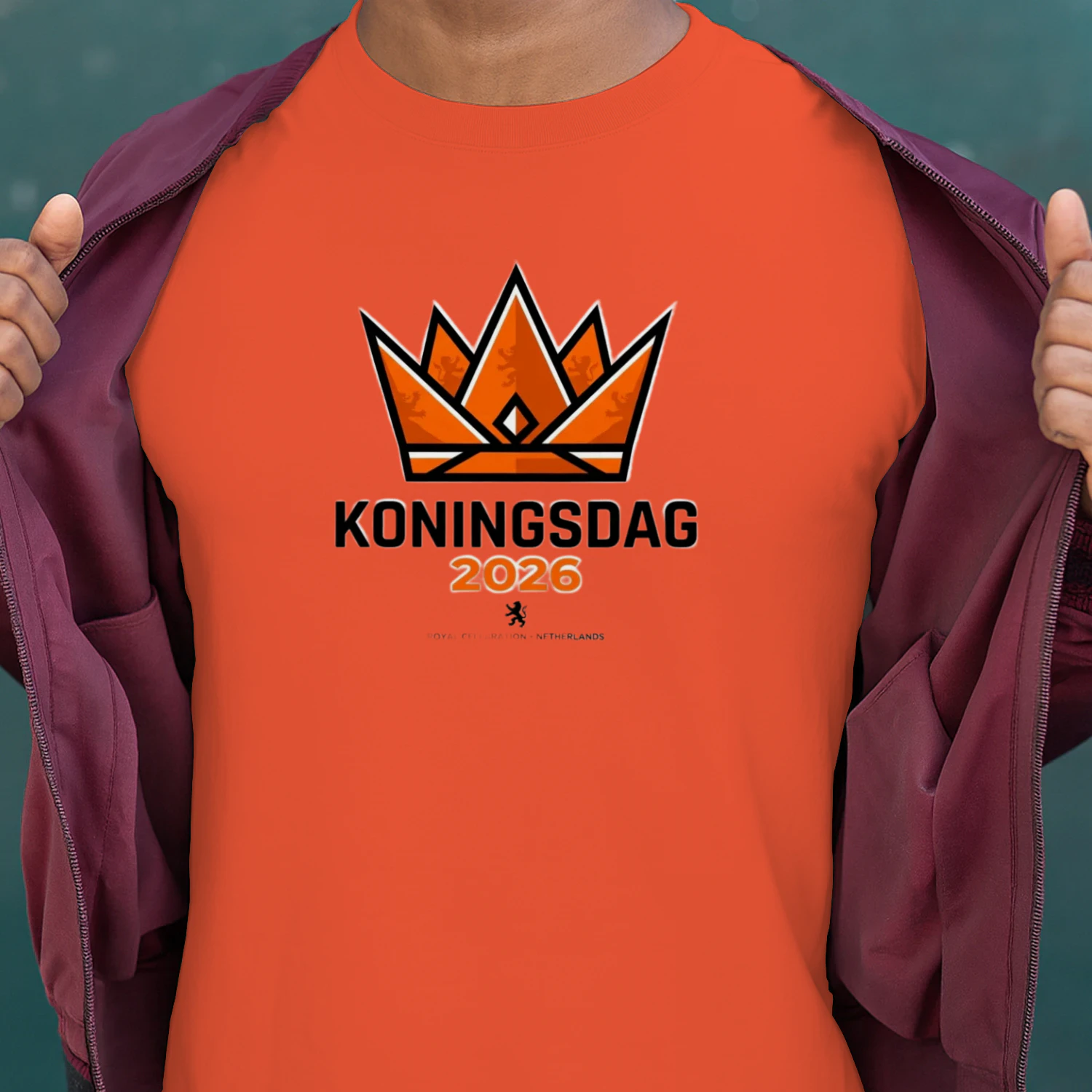 Koningsdag 2026 Shirt | Dutch Kings Day Tee | Orange Festival T-Shirt | Amsterdam Party Outfit | Netherlands Celebration Top 