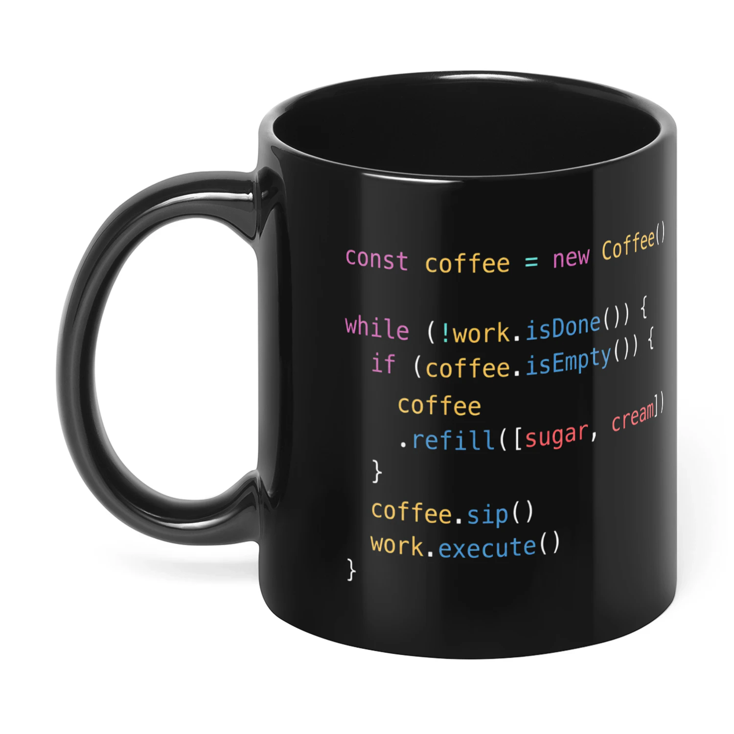 Funny Programmer Coffee Mug – Coding Coffee Mug for Developers – JavaScript Code Mug – Programmer Gift for Coder – Software Engineer Mug