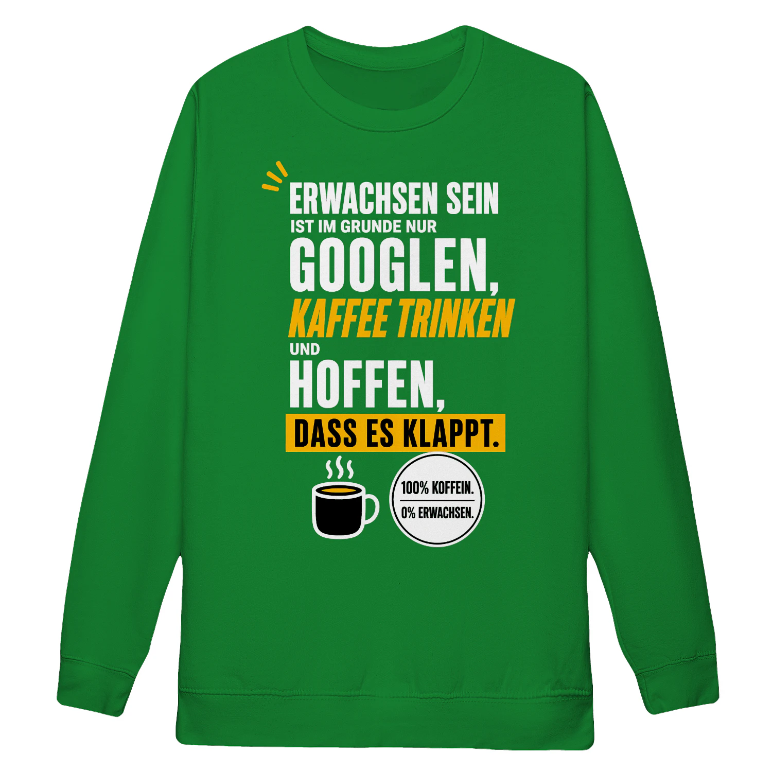 Erwachsen Sein Ist Im Grunde Nur Googlen Sweatshirt