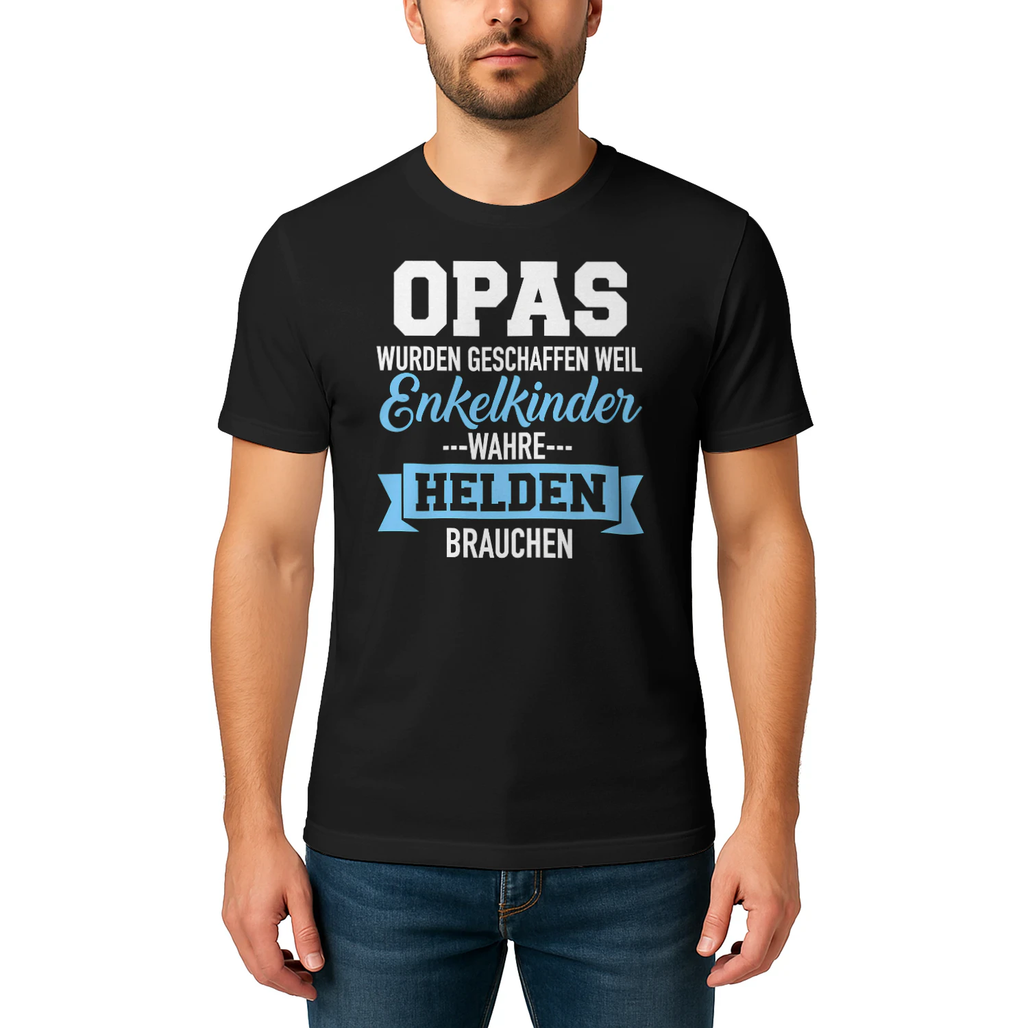 Opa & Enkelkinder – Wahre Helden Unisex T-shirt