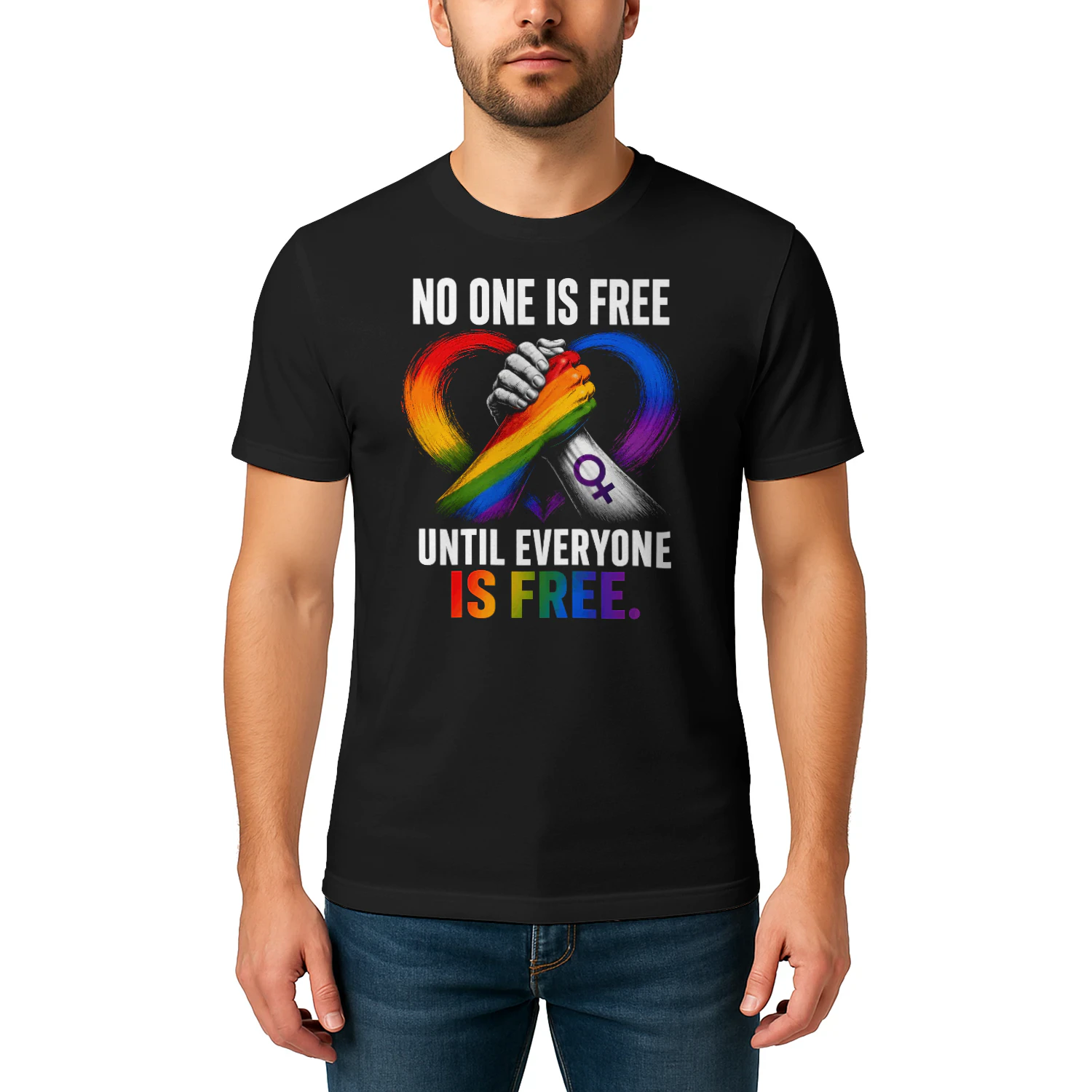 No One Is Free Until Everyone Is Free Unisex T-shirt