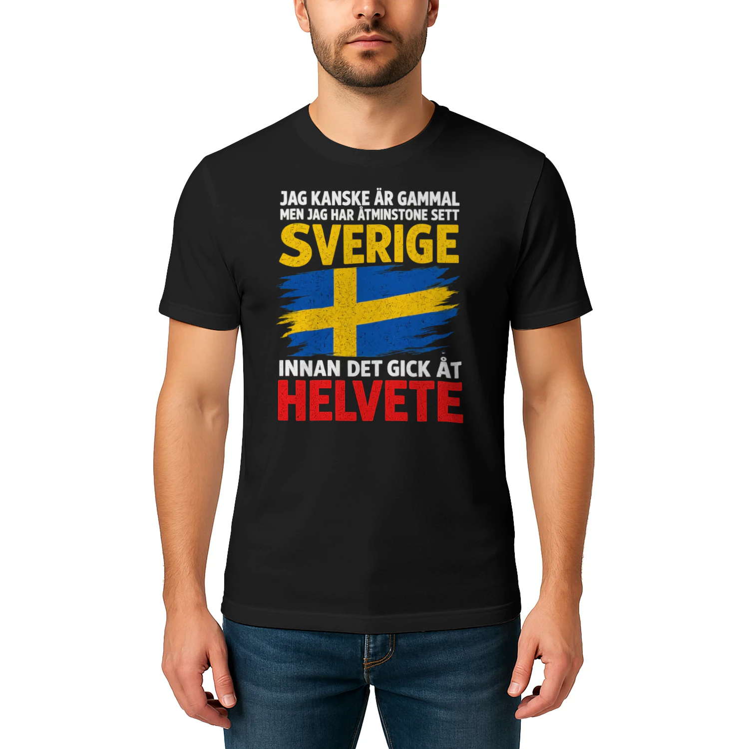 Jag kanske är gammal – Sverige förr Unisex T-shirt