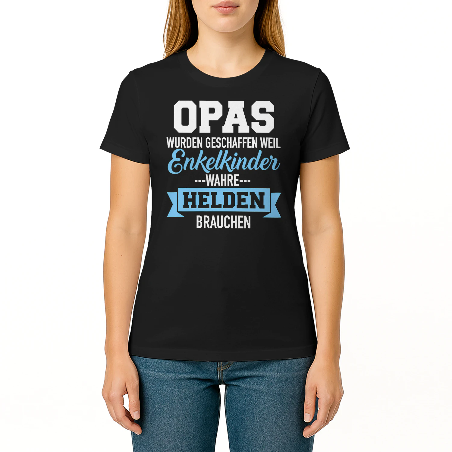 Opa & Enkelkinder – Wahre Helden Unisex T-shirt
