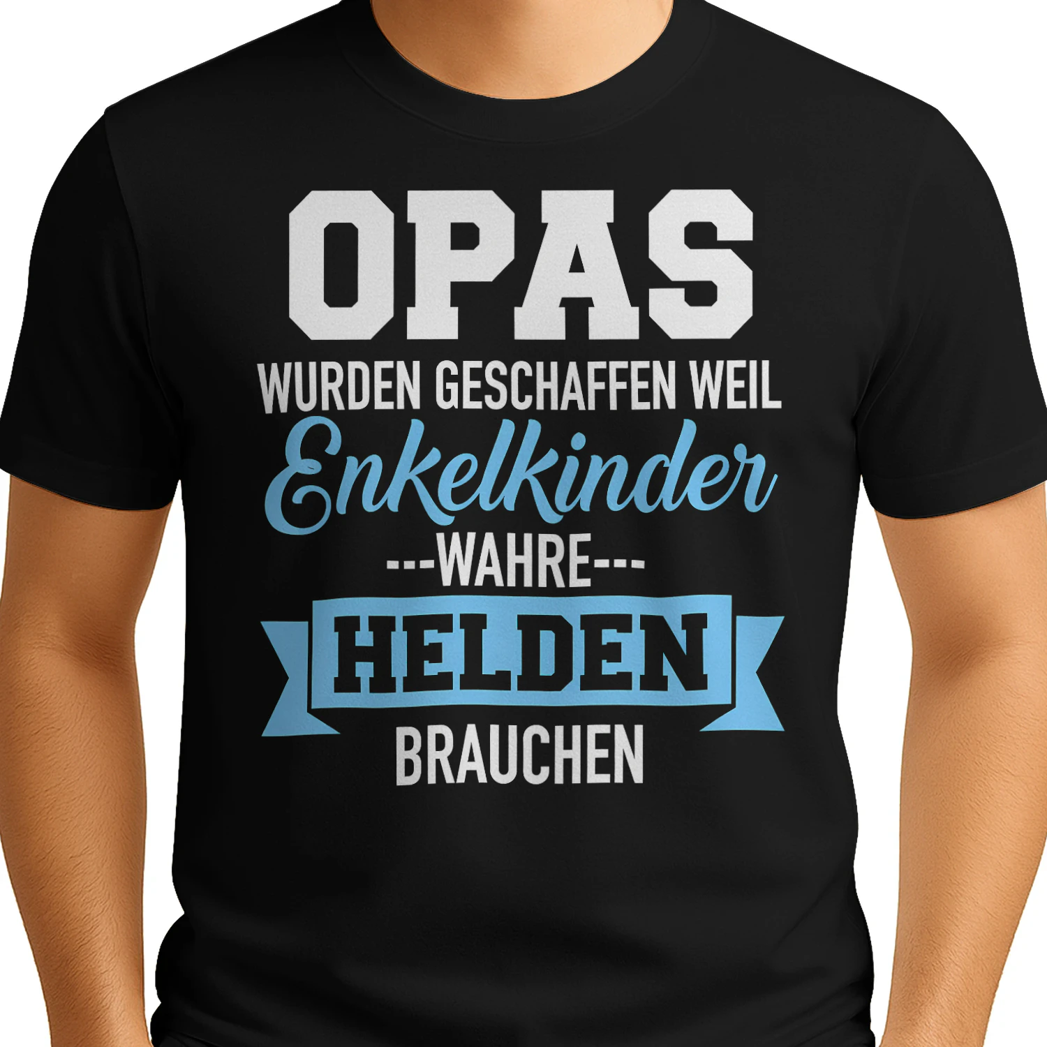 Opa & Enkelkinder – Wahre Helden Unisex T-shirt