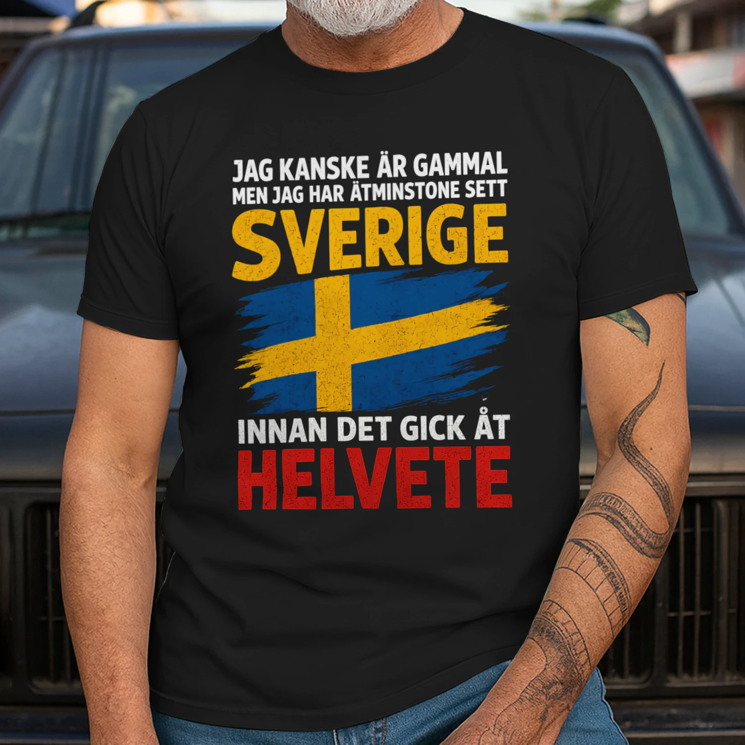 Jag kanske är gammal – Sverige förr Unisex T-shirt