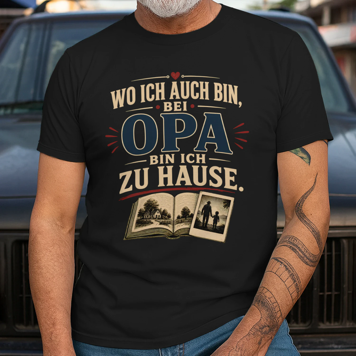 Bei Opa bin ich zu Hause Unisex T-shirt