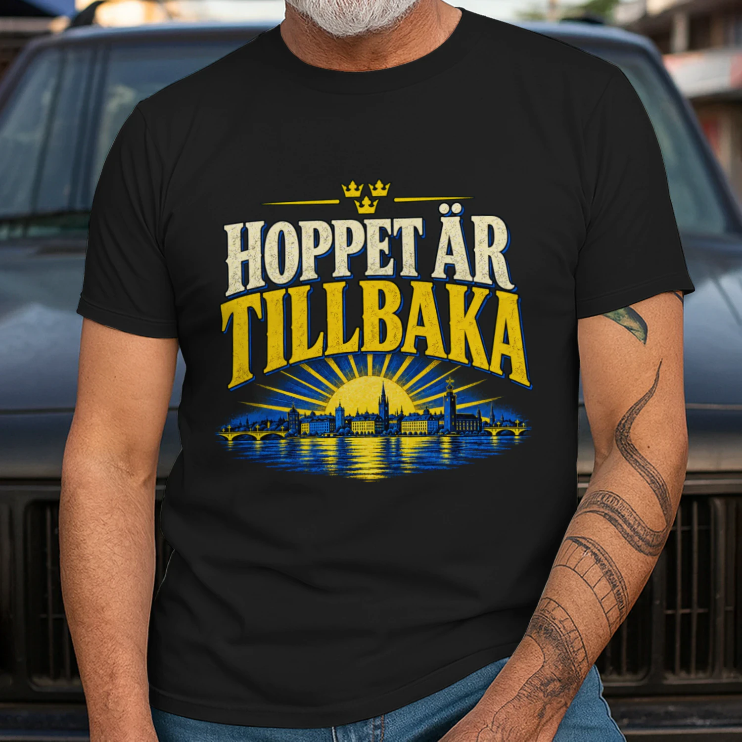Hoppet Är Tillbaka – Sverige Retro T-shirt
