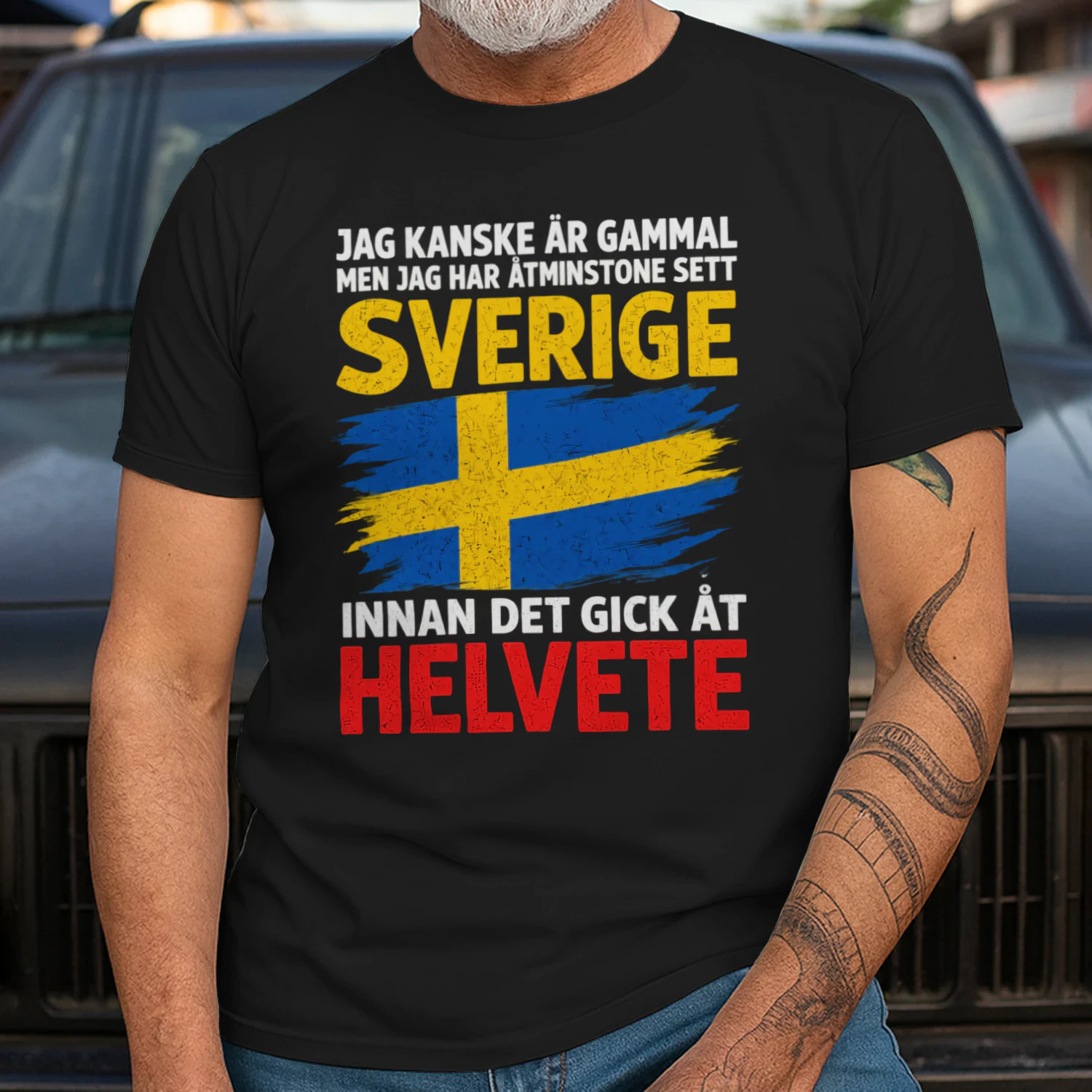 Jag kanske är gammal – Sverige förr Unisex T-shirt