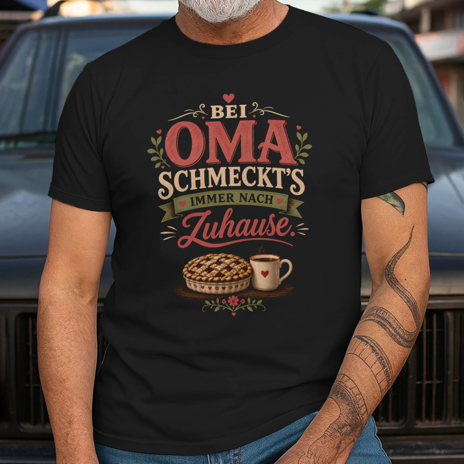 Bei Oma schmeckt’s immer nach Zuhause Unisex T-shirt