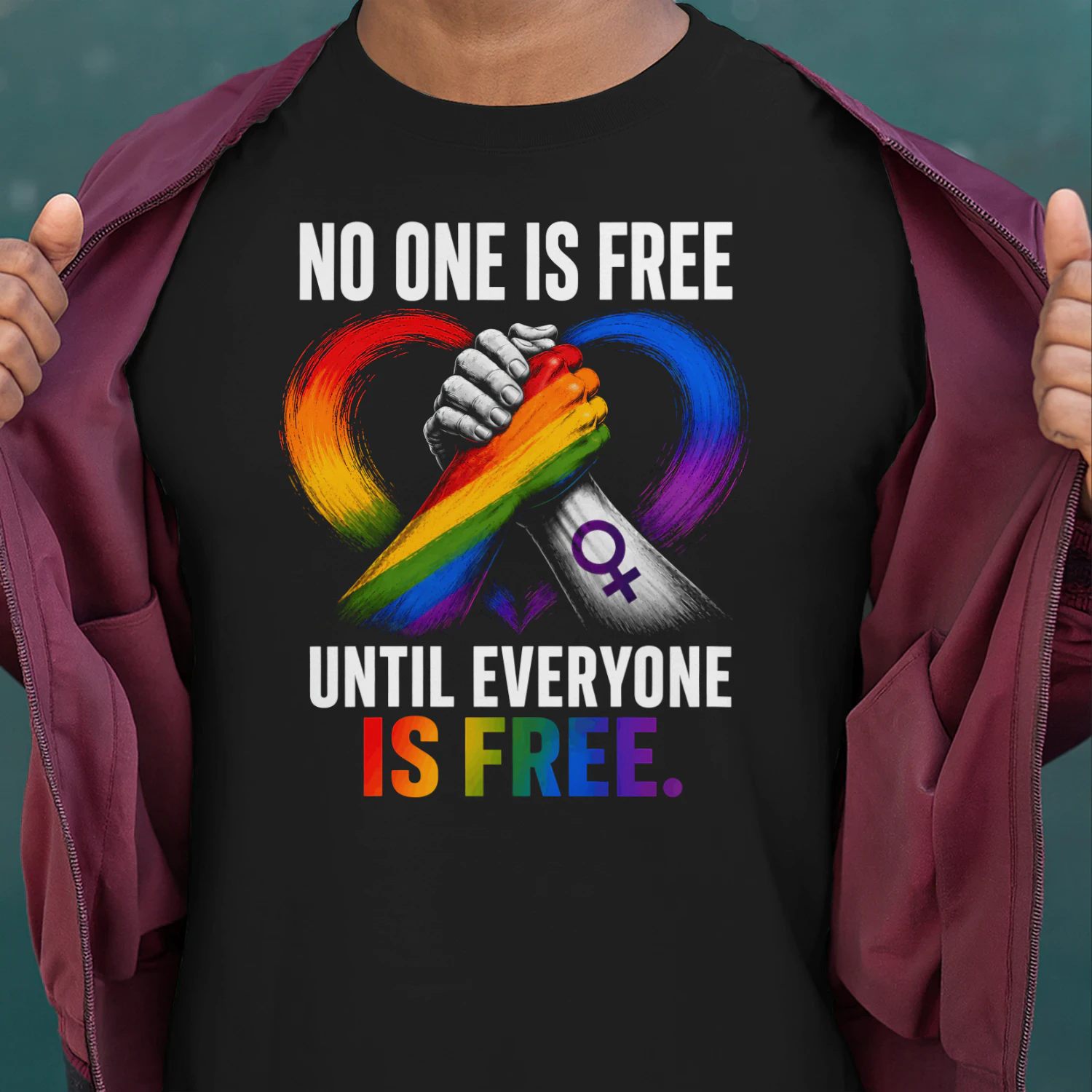 No One Is Free Until Everyone Is Free Unisex T-shirt
