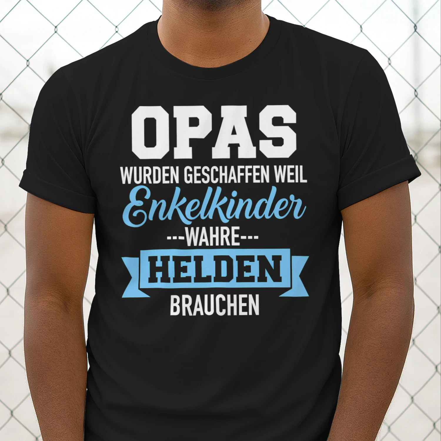 Opa & Enkelkinder – Wahre Helden Unisex T-shirt