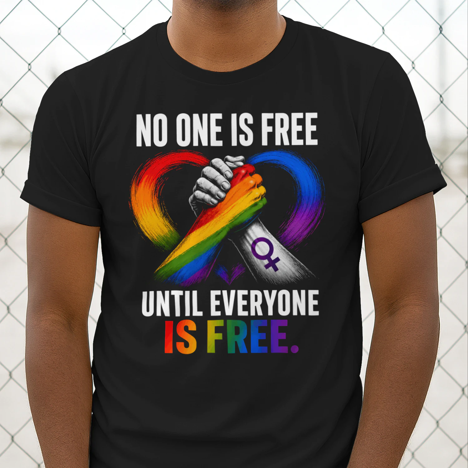 No One Is Free Until Everyone Is Free Unisex T-shirt