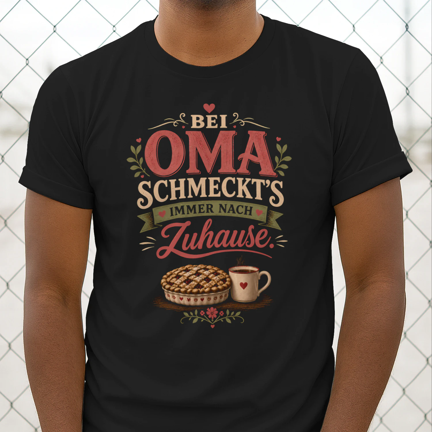 Bei Oma schmeckt’s immer nach Zuhause Unisex T-shirt