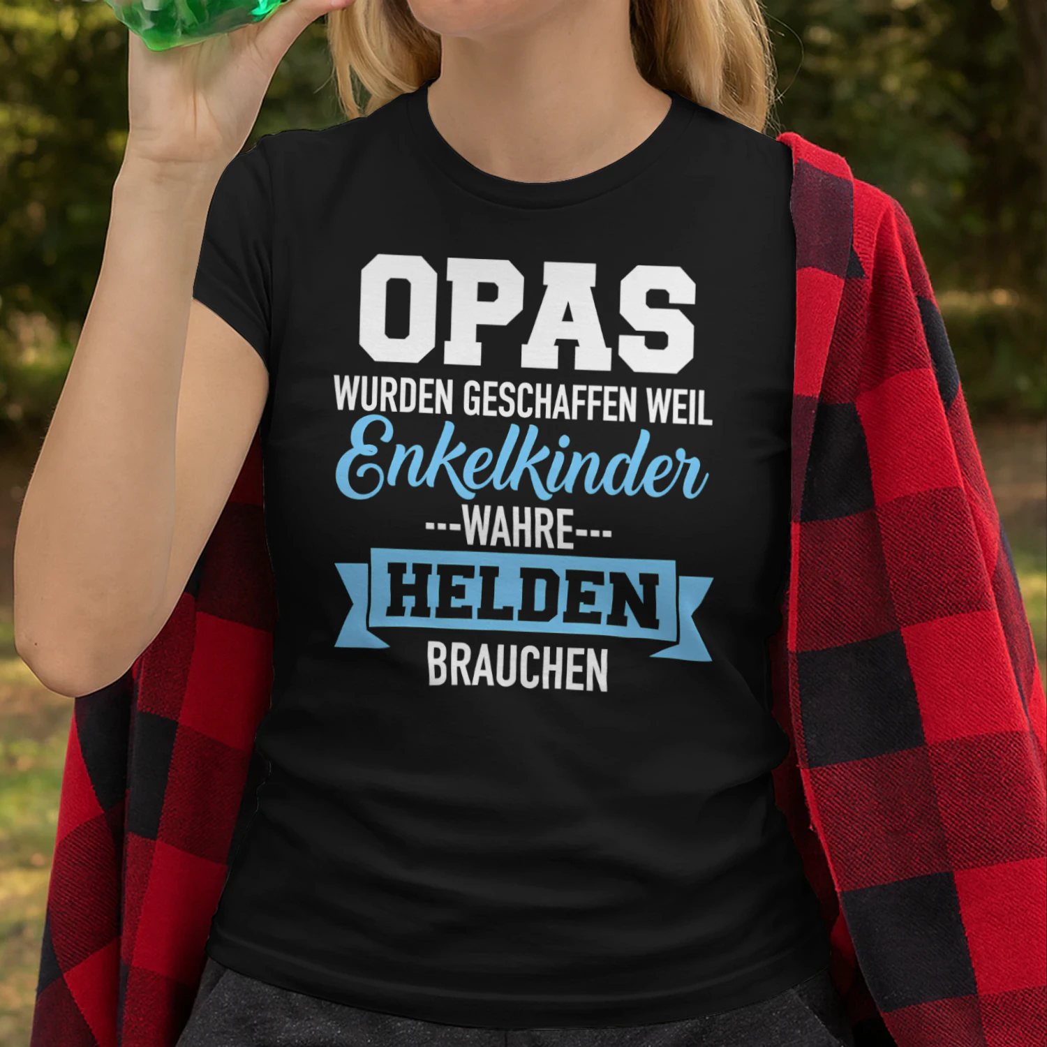 Opa & Enkelkinder – Wahre Helden Unisex T-shirt