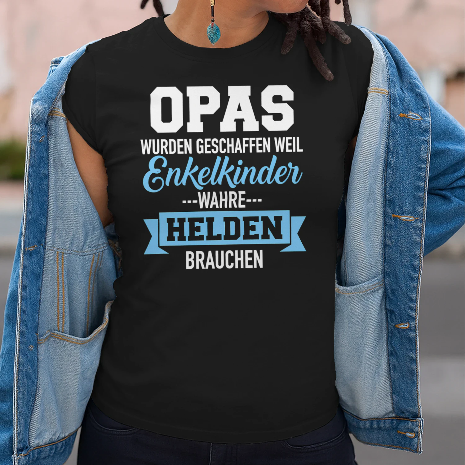Opa & Enkelkinder – Wahre Helden Unisex T-shirt