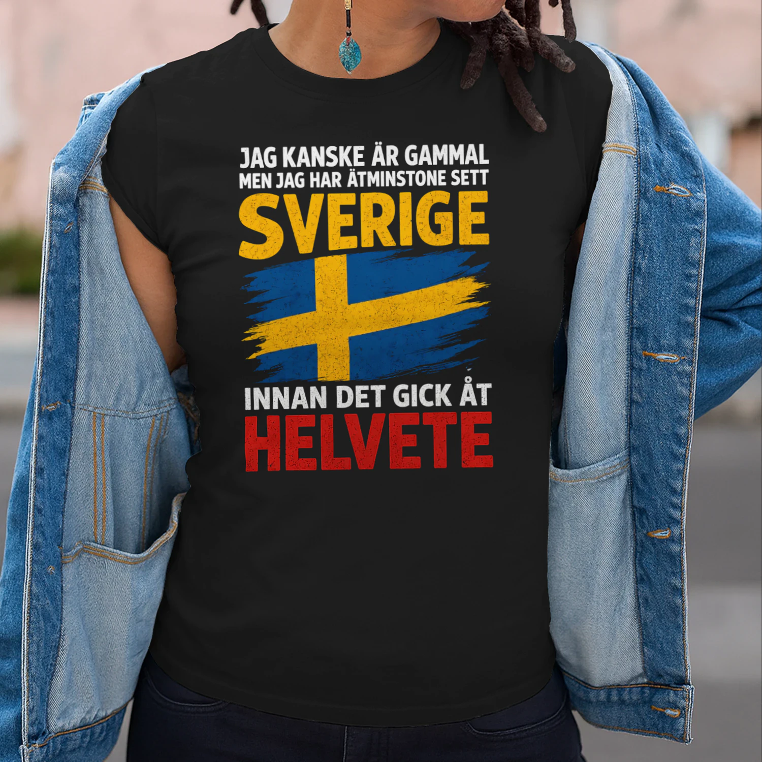 Jag kanske är gammal – Sverige förr Unisex T-shirt
