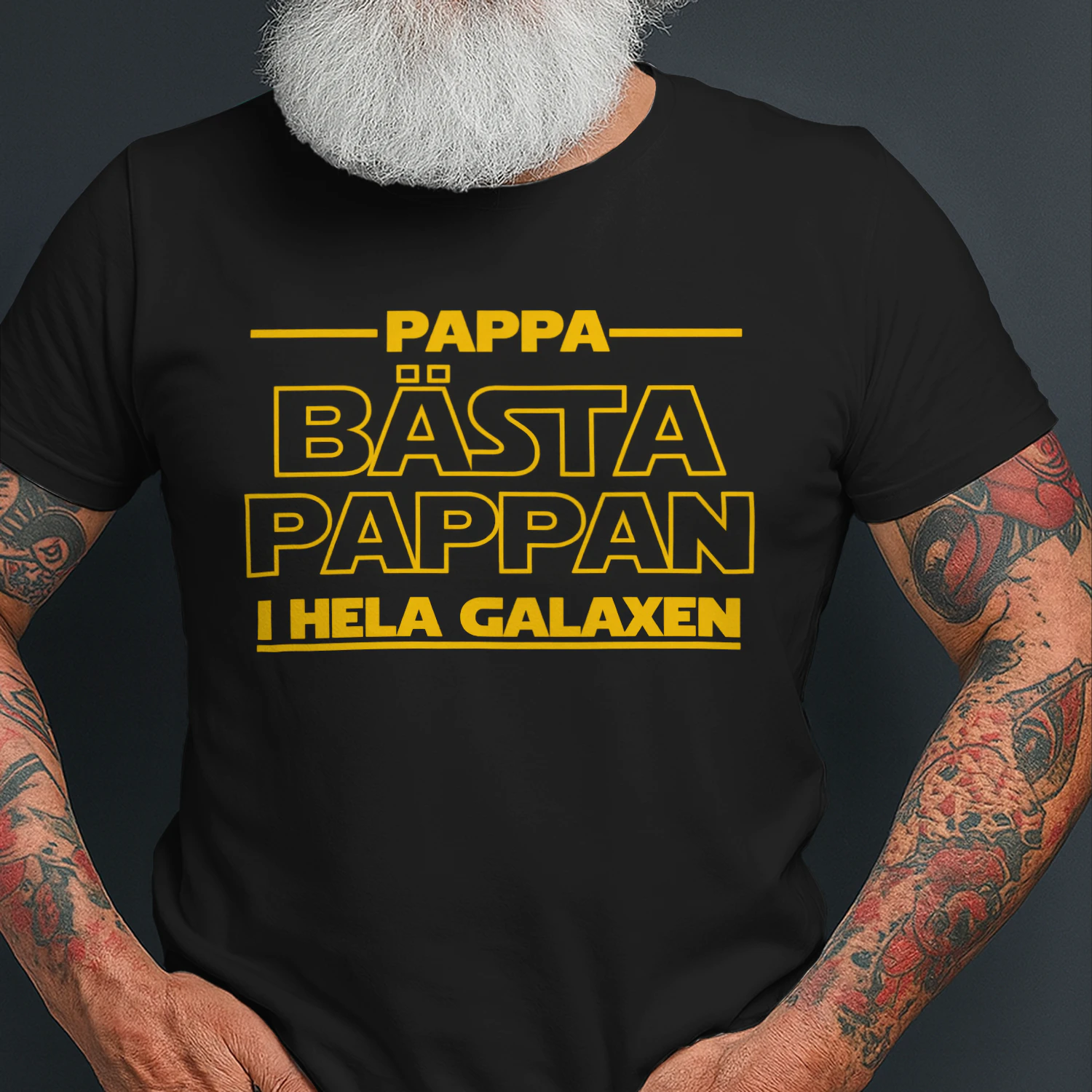 "Bästa Pappan I Hela Galaxen" T-shirt – Perfekt Fars Dag & Födelsedagspresent till Pappa