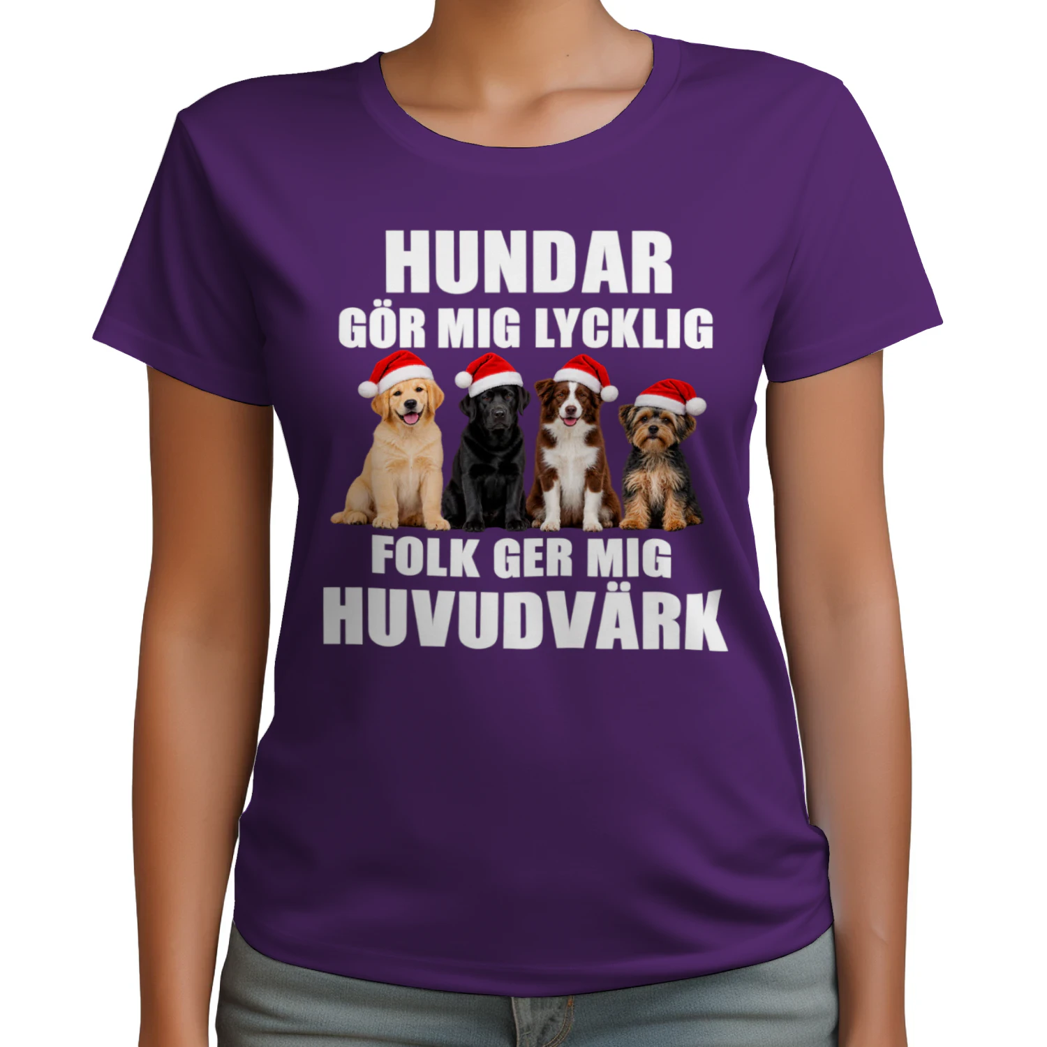 Hundar Gör Mig Lycklig Folk Ger Mig Huvudvärk