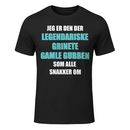 Jeg Er Den Der Legendariske Grinete Gamle Gubben Som Alle Snakker Om