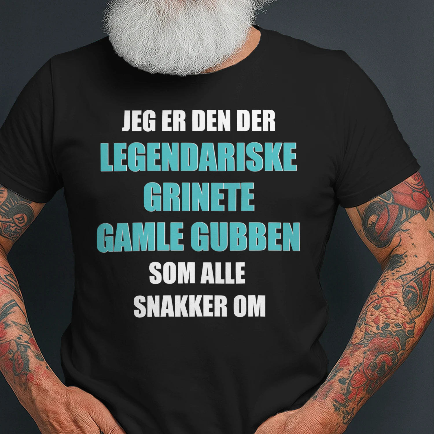 Jeg Er Den Der Legendariske Grinete Gamle Gubben Som Alle Snakker Om
