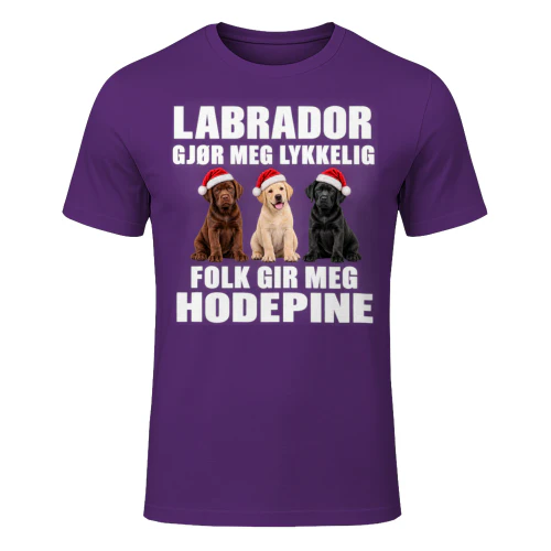 LABRADOR GJØR MEG LYKKELIG FOLK GIR MEG HODEPINE Julegave 