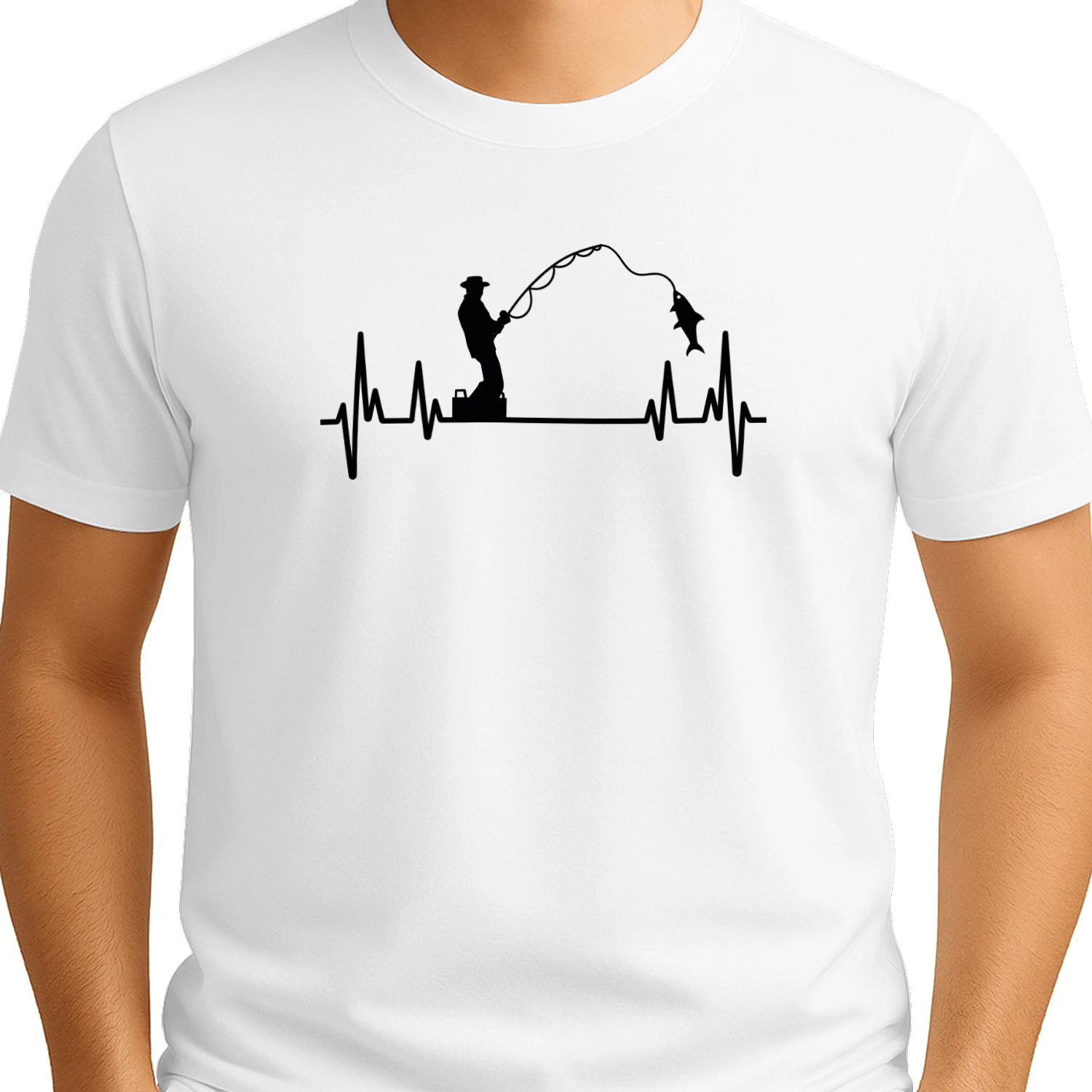 Fishing Heartbeat T-shirt