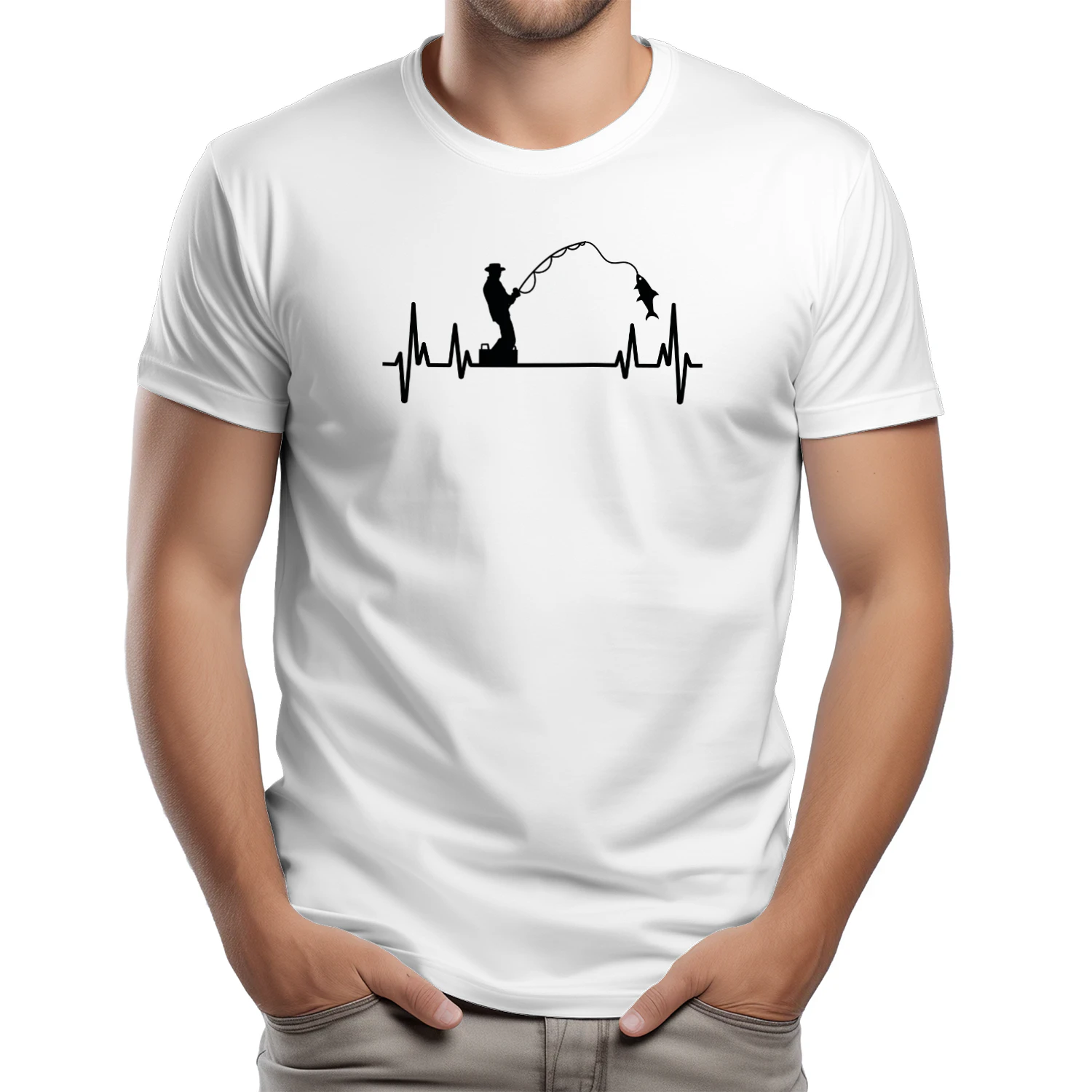 Fishing Heartbeat T-shirt