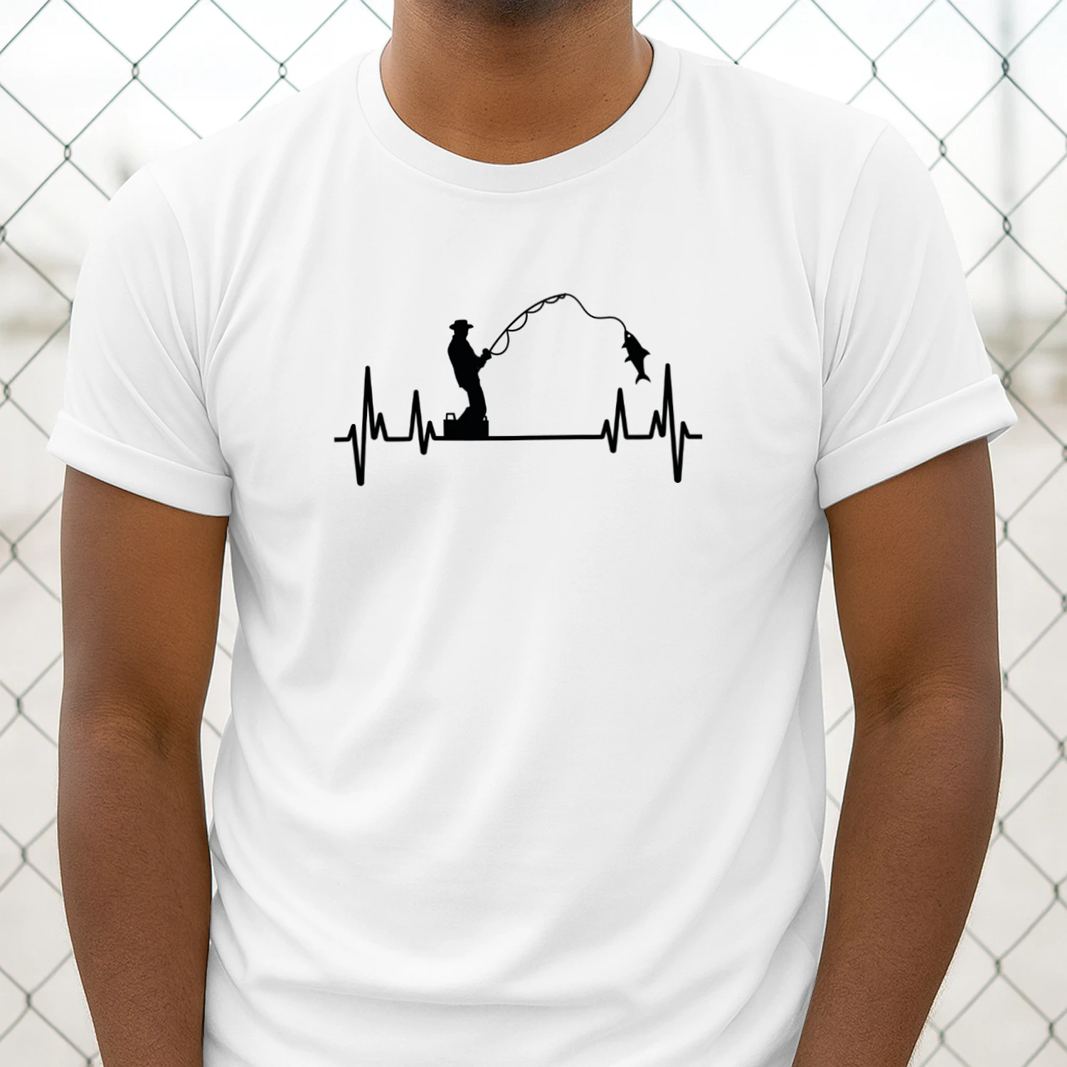 Fishing Heartbeat T-shirt