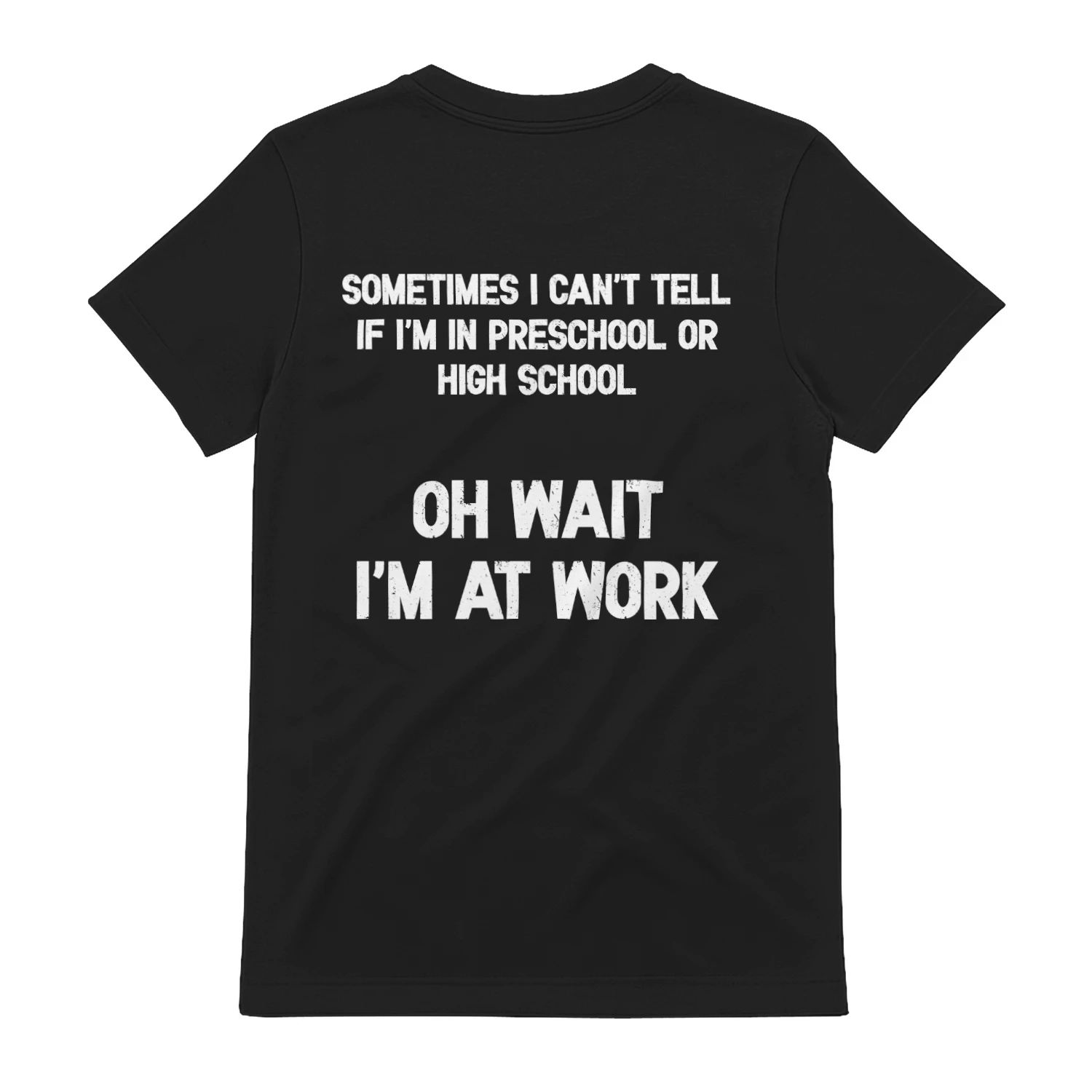 (ON Back) Sometimes i can't tell if i'm in preschool or high school