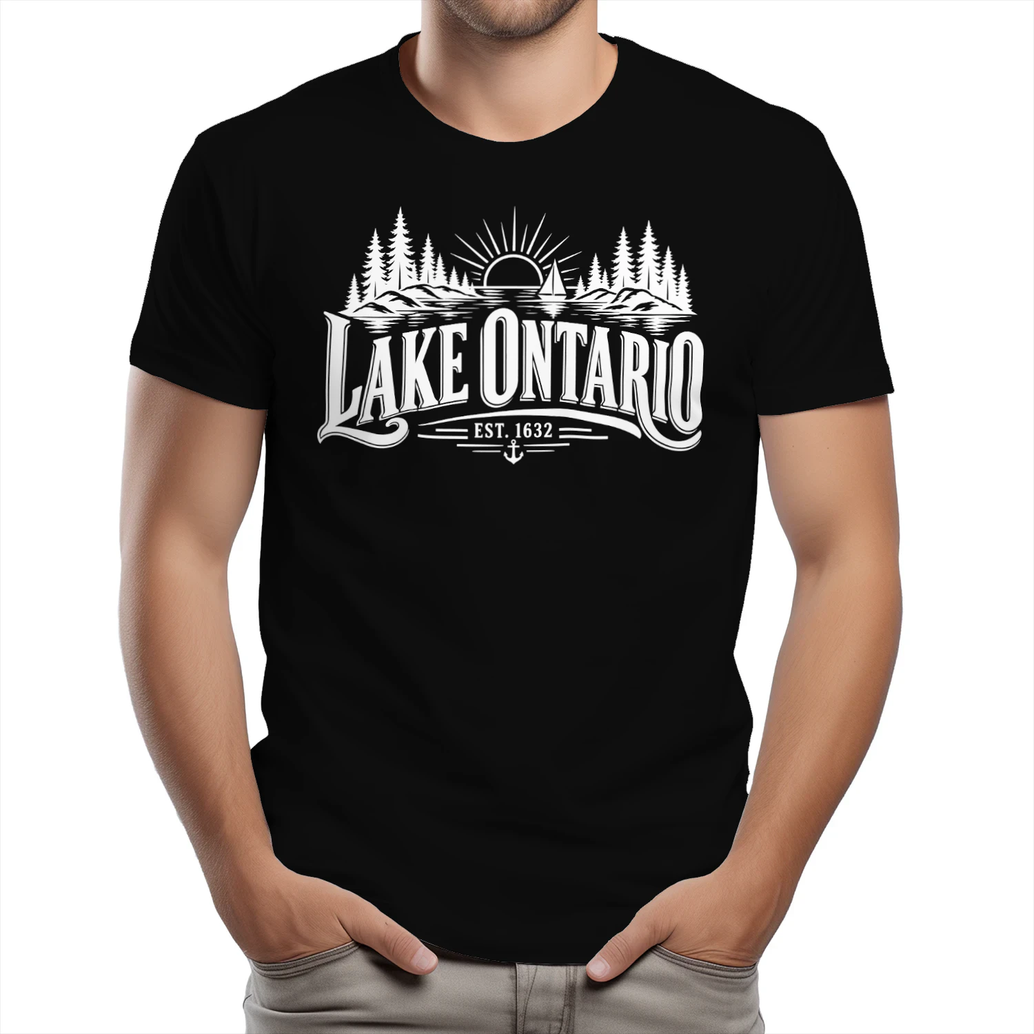 (ON FRONT) Lake Ontario Est 1615 
