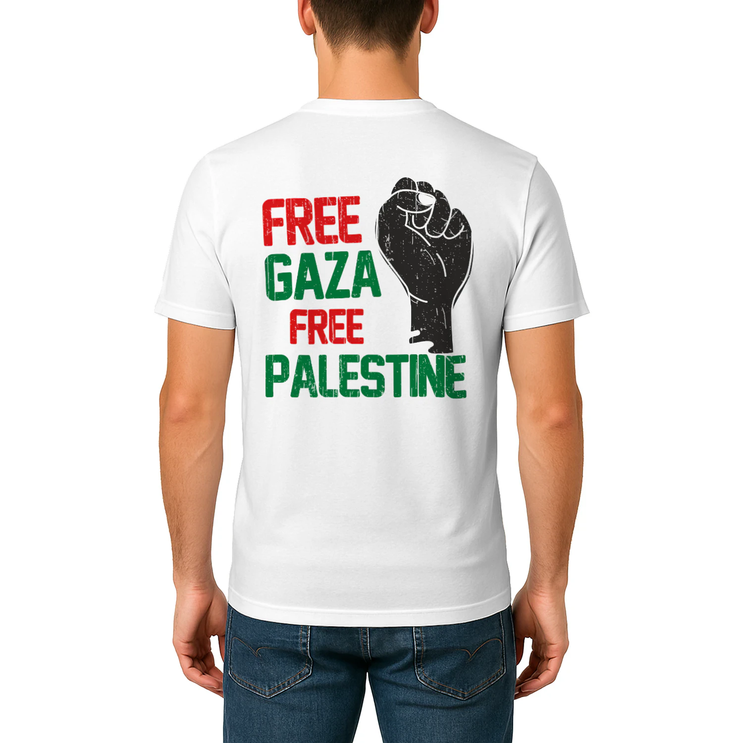 (ON Back) Free Gaza Free Palestine