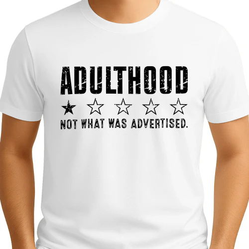 (ON FRONT) Funny Adulting One Star Review