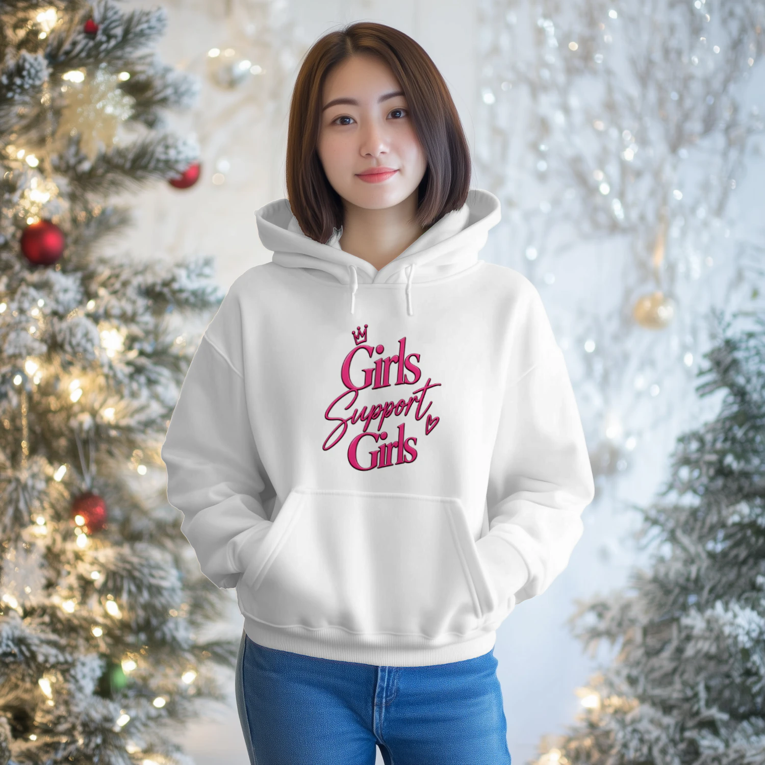 Ore_zenna "Girls Support Girls" Unisex Sweatshirt