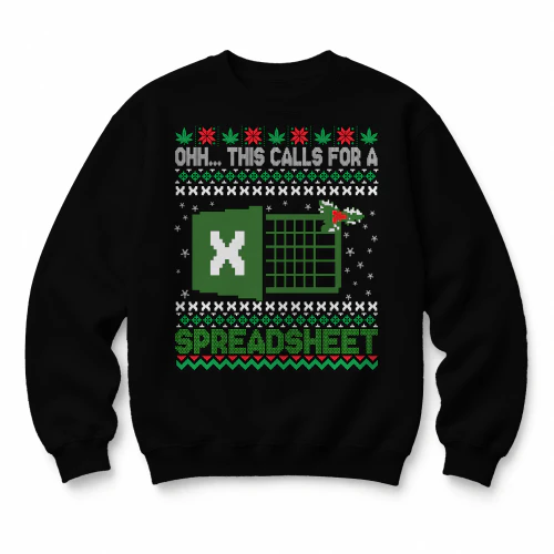 ohh this calls for A Spreadsheet Ugly Christmas Sweater Copy
