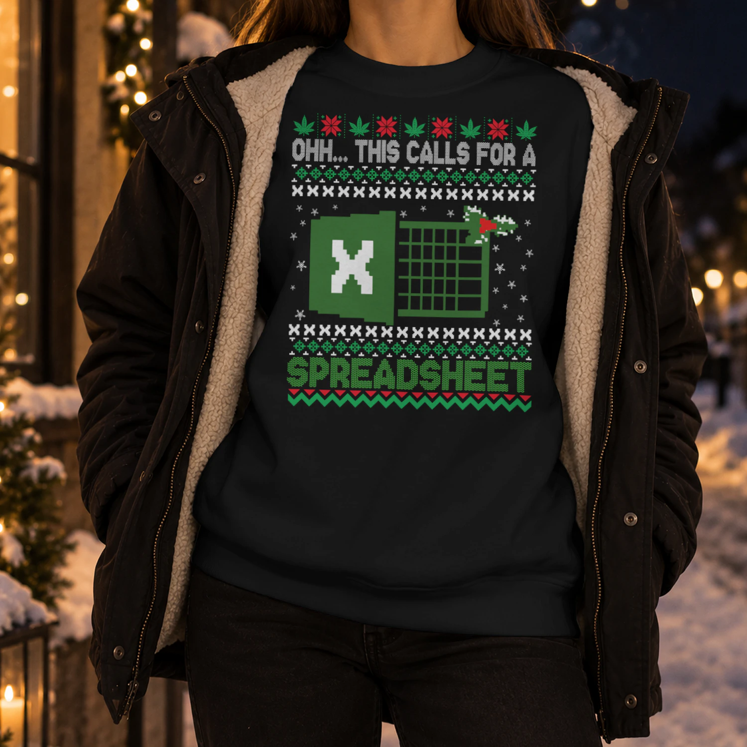 ohh this calls for A Spreadsheet Ugly Christmas Sweater