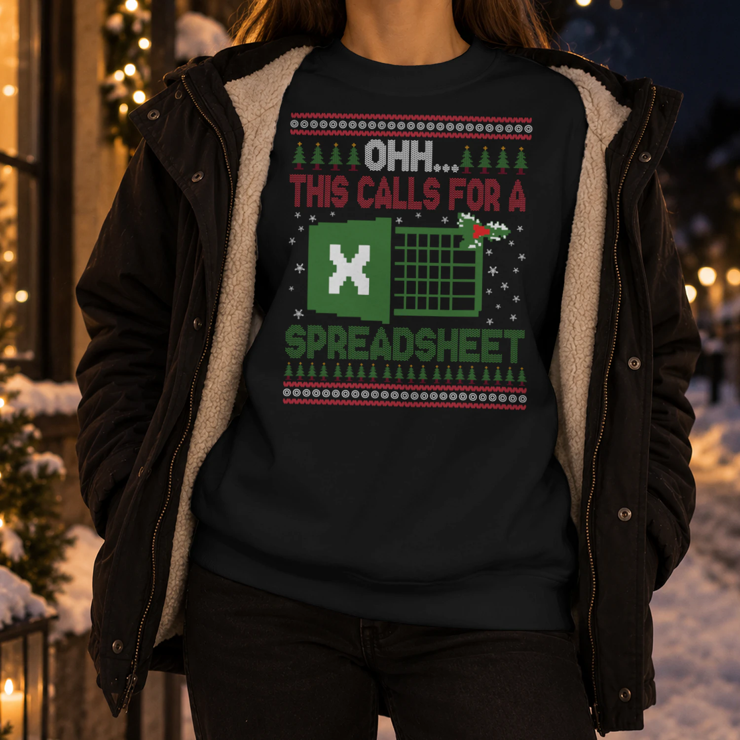 ohh this calls for A Spreadsheet Ugly Christmas Sweater