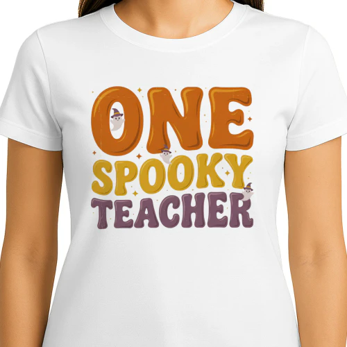 one spooky teacher shirt