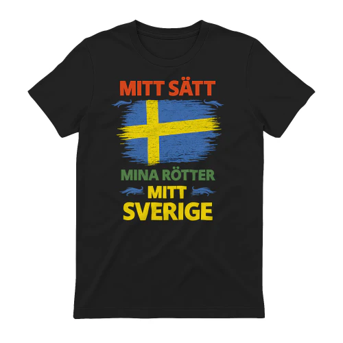 Mitt sätt, mina rötter, mitt Sverige – Svensk flagga i vintagestil