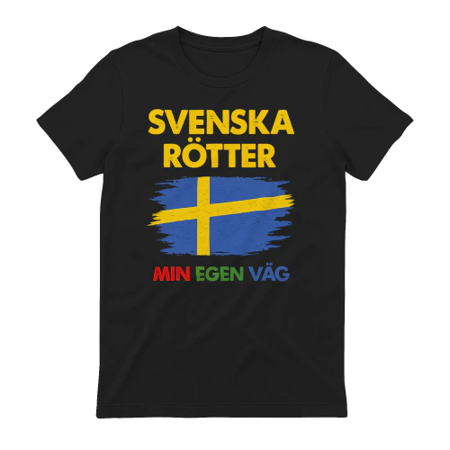 Svenska rötter – Min egen väg | Svensk flagga i vintagestil