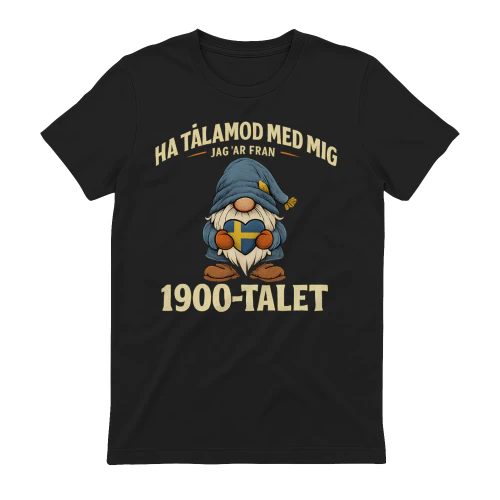 Jag är från 1900-talet – Rolig retrodesign med tomte