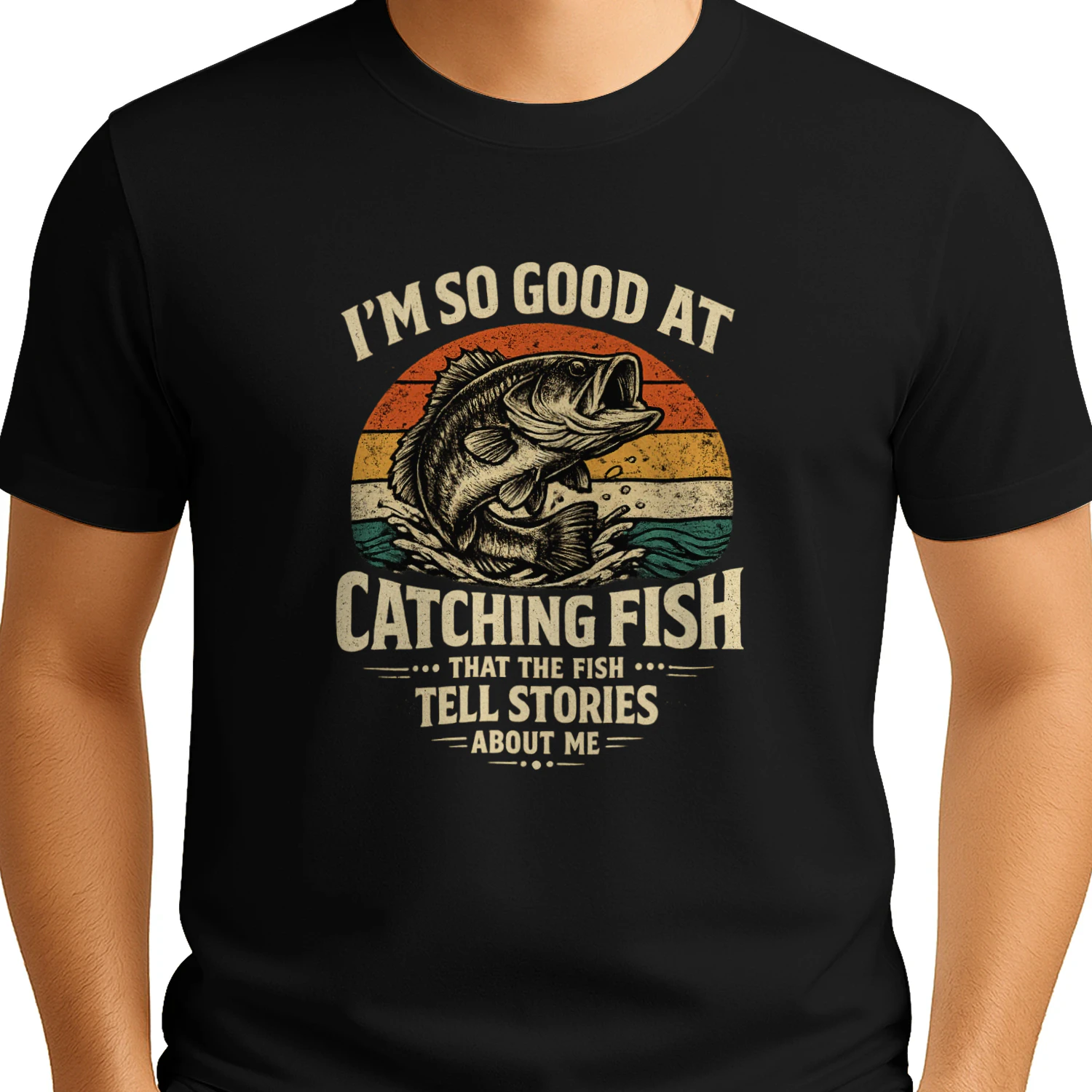 Funny Bass Fishing Shirt for Men, Vintage Fisherman Gift for Dad