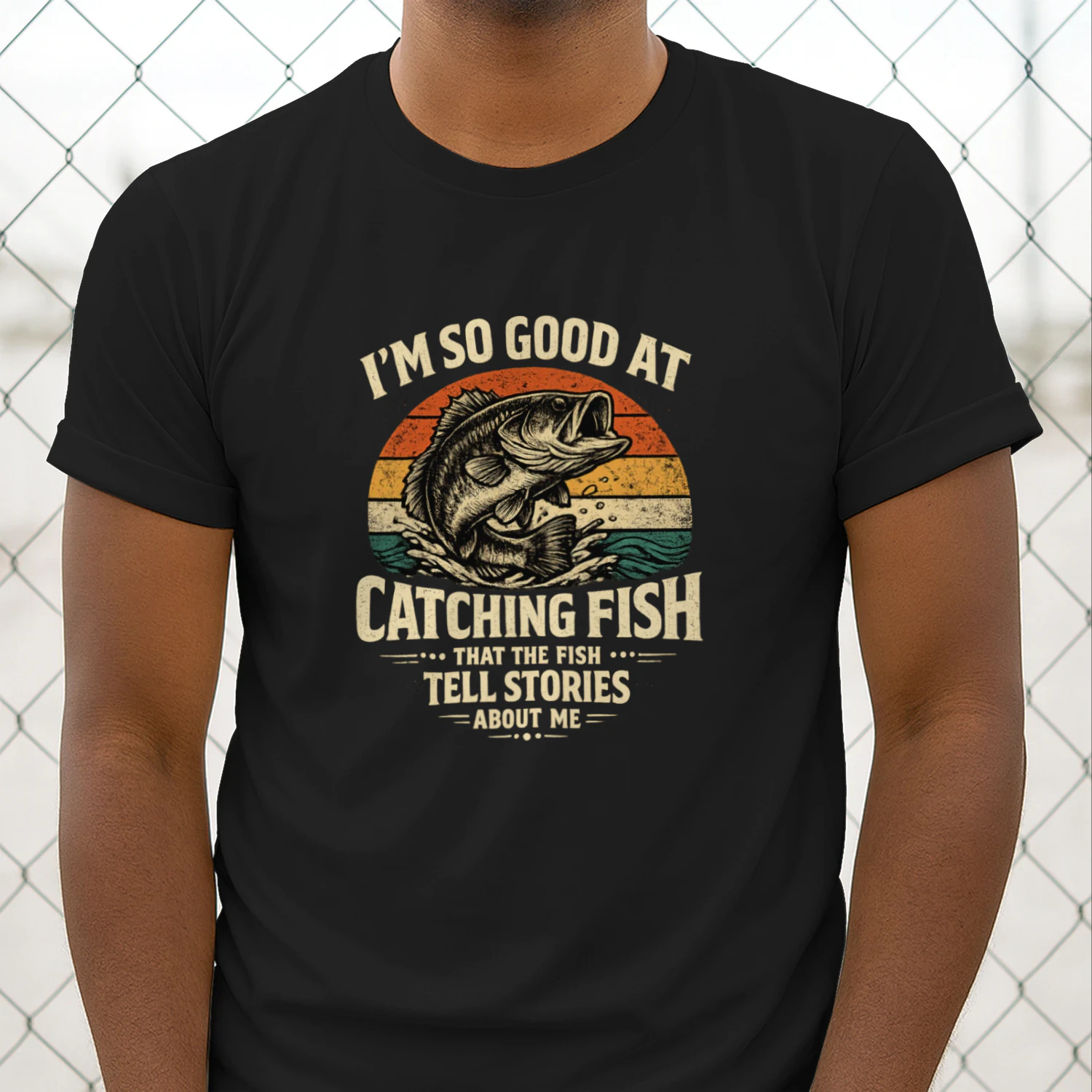 Funny Bass Fishing Shirt for Men, Vintage Fisherman Gift for Dad